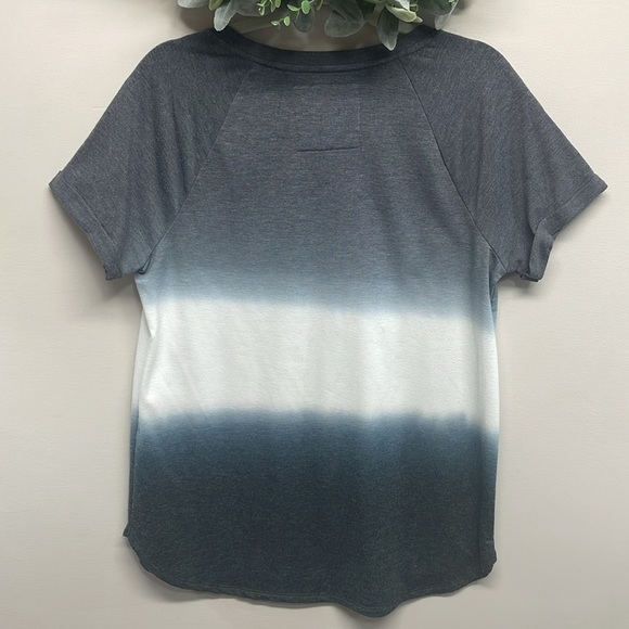Sonoma The Supersoft Top Short Cuffed Sleeve Gray Ombre M - Picture 4 of 15